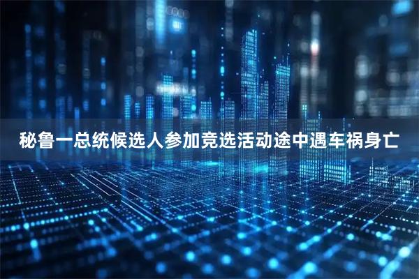 秘鲁一总统候选人参加竞选活动途中遇车祸身亡